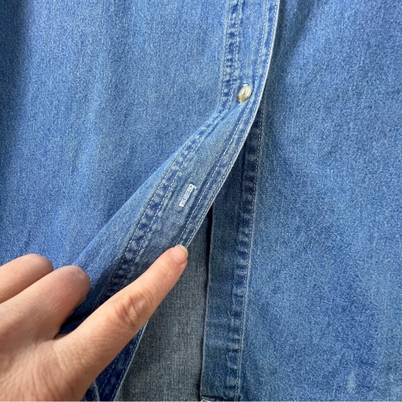 Bobbie Brooks Vintage Embroidered Christmas Bears Long Sleeve Button Up Size XL - Picture 10 of 12